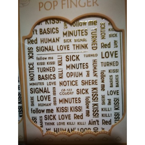 Sticker 3d trang trí móng