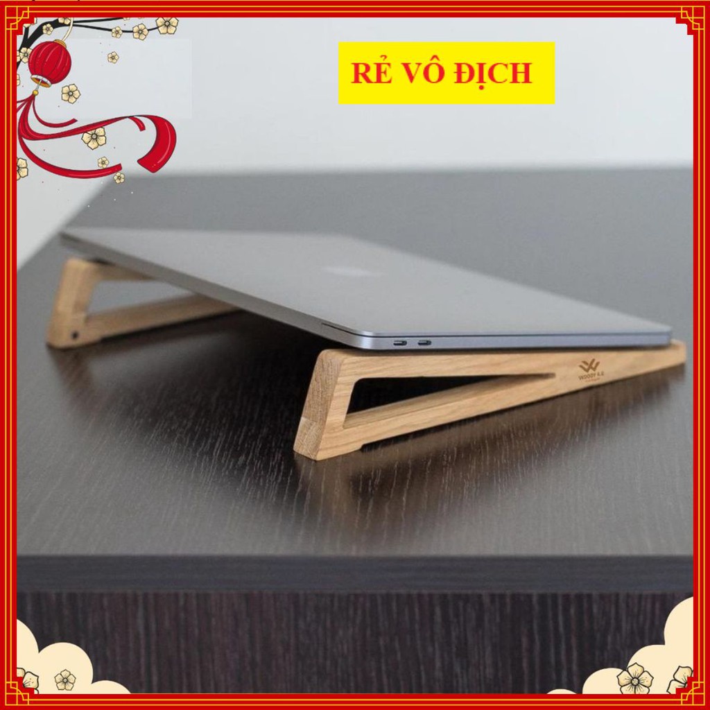 Kệ Macbook Bằng Gỗ ❤️ Đế Tản Nhiệt Cho Laptop Gỗ Thông Tinh Tế Kiểu Hình Tam Giác Giá Luôn Tốt Nhất