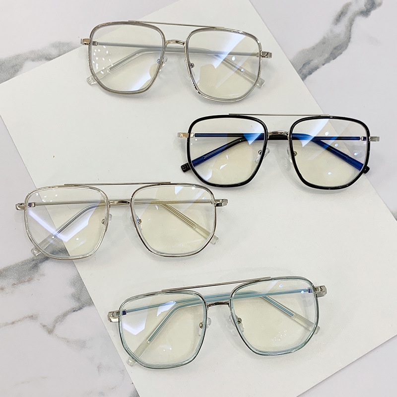 Kính Mát Gọng Lớn Trong Suốt Chống Ánh Sáng Xanh Thời Trang Cho Nữ