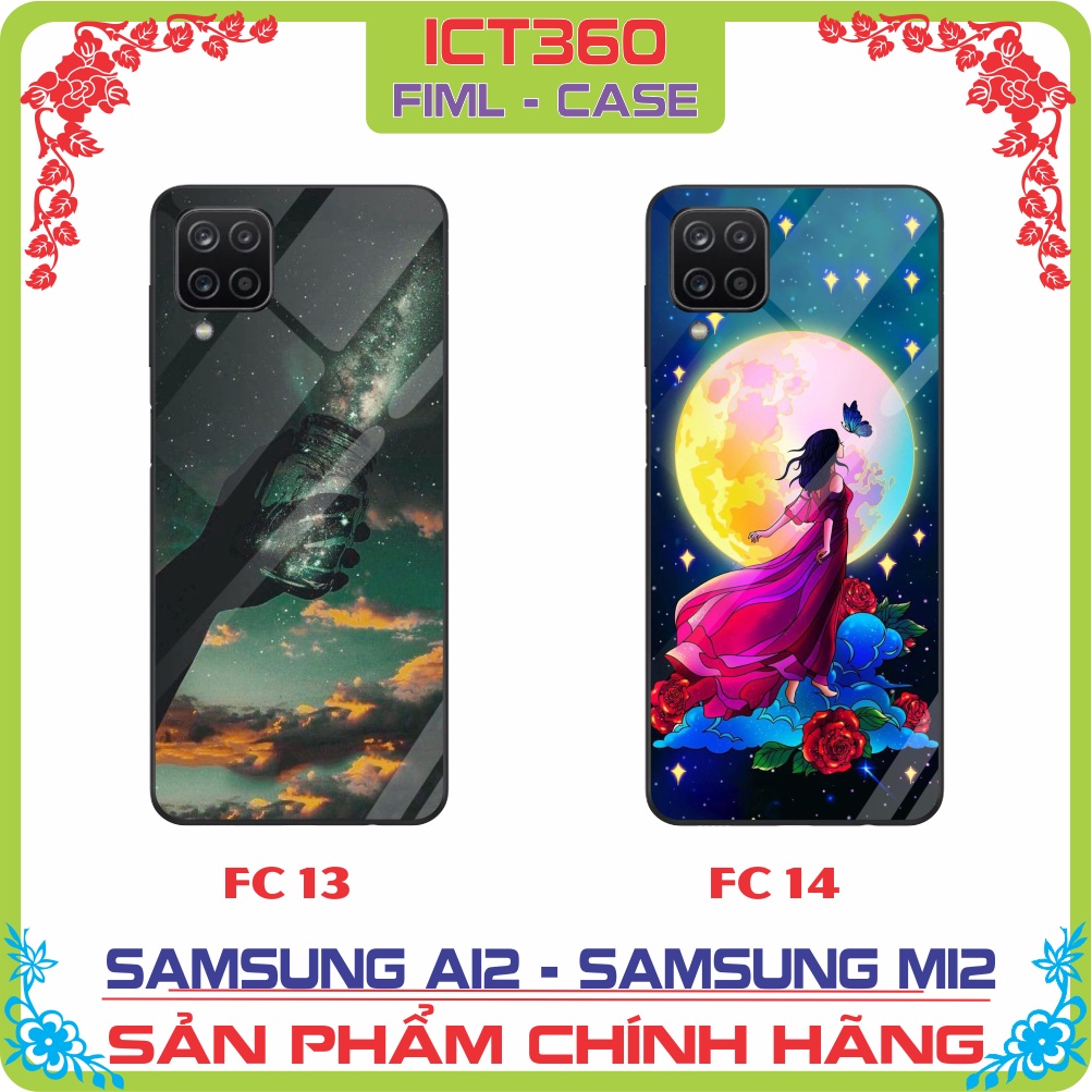 Ốp Lưng Kính Samsung A12, Samsung M12 - Nhận in ảnh theo yêu cầu