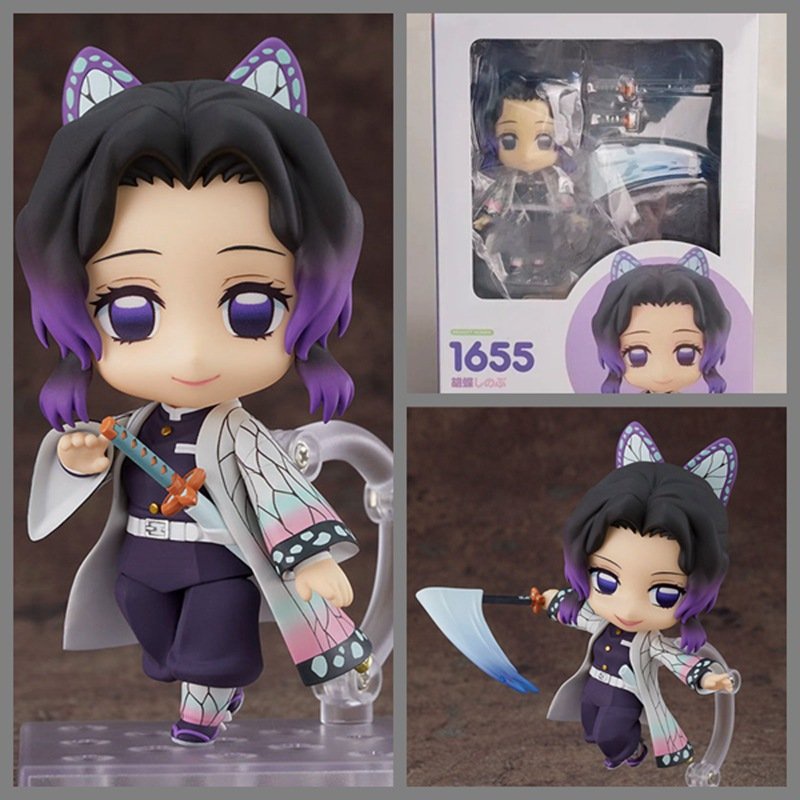 Mô hình nhân vật Nendoroid SHINOBU KIMETSU NO YAIBA anime chibi trang trí trưng bày đẹp