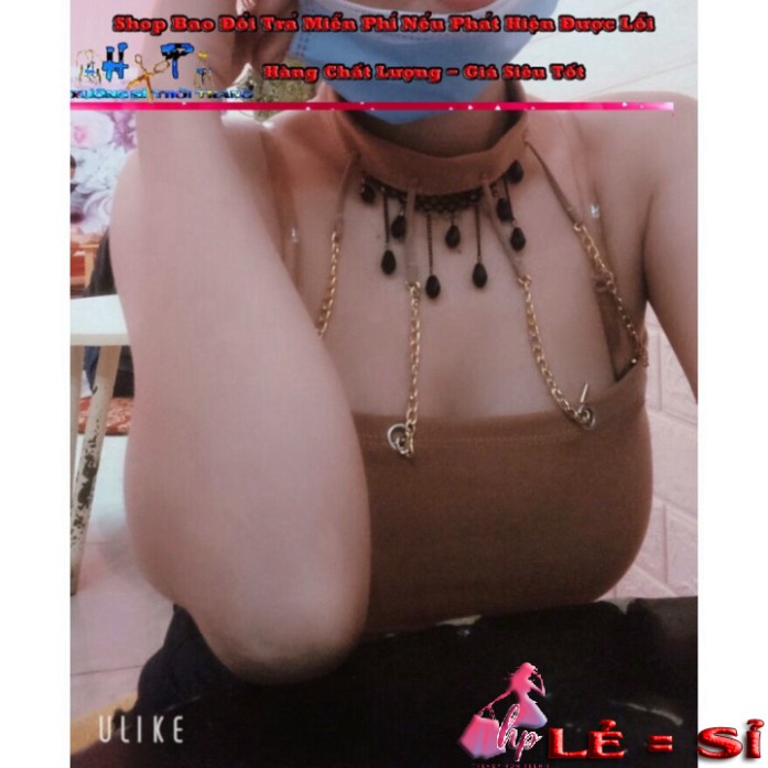 áo ống croptop phối 4 dây xích thun co giãn mẫu mới thời trang 2020 - Giá Sỉ-A37 | BigBuy360 - bigbuy360.vn