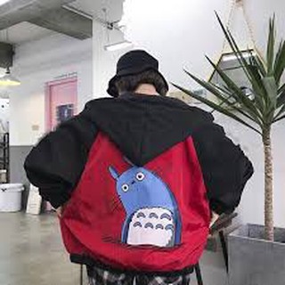 Áo khoác dù hai lớp in totoro dễ thương