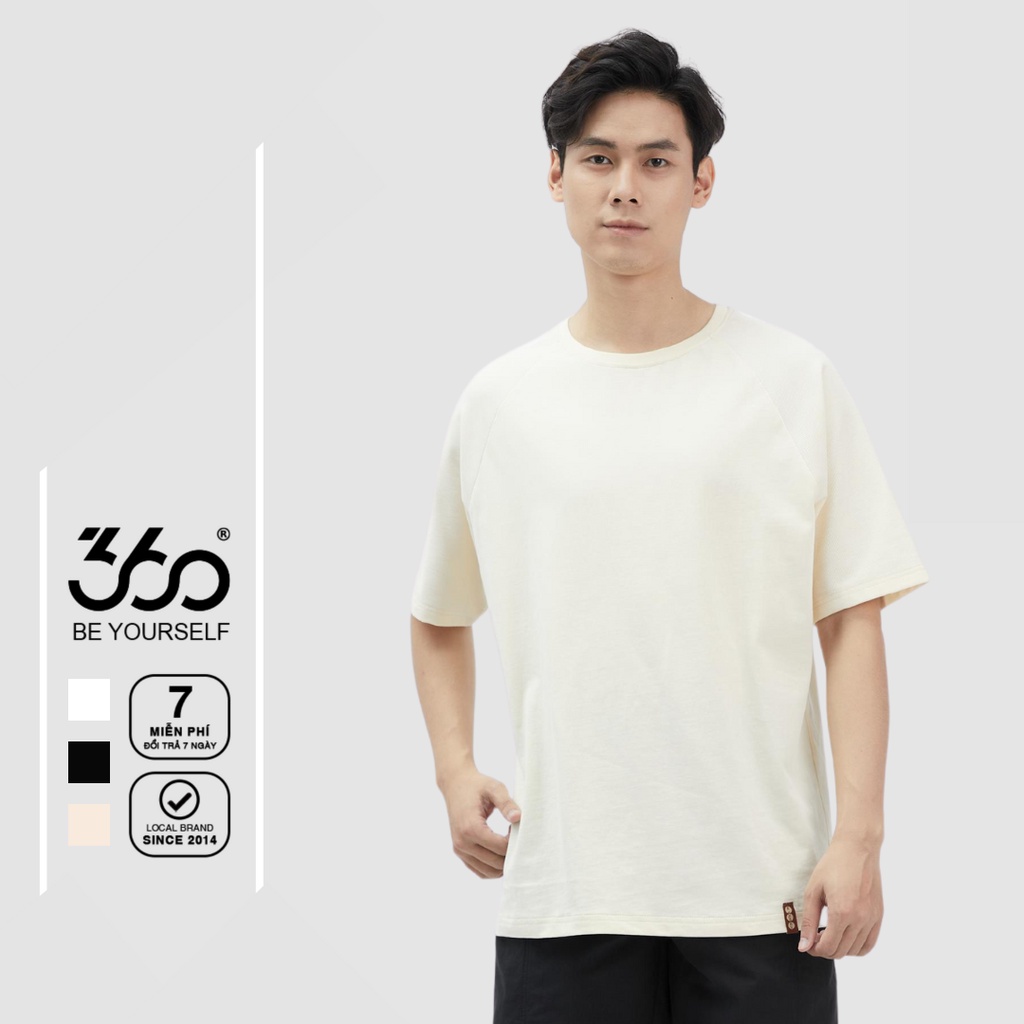 Áo thun trơn basic thương hiệu thời trang nam 360Boutique - APTTK348