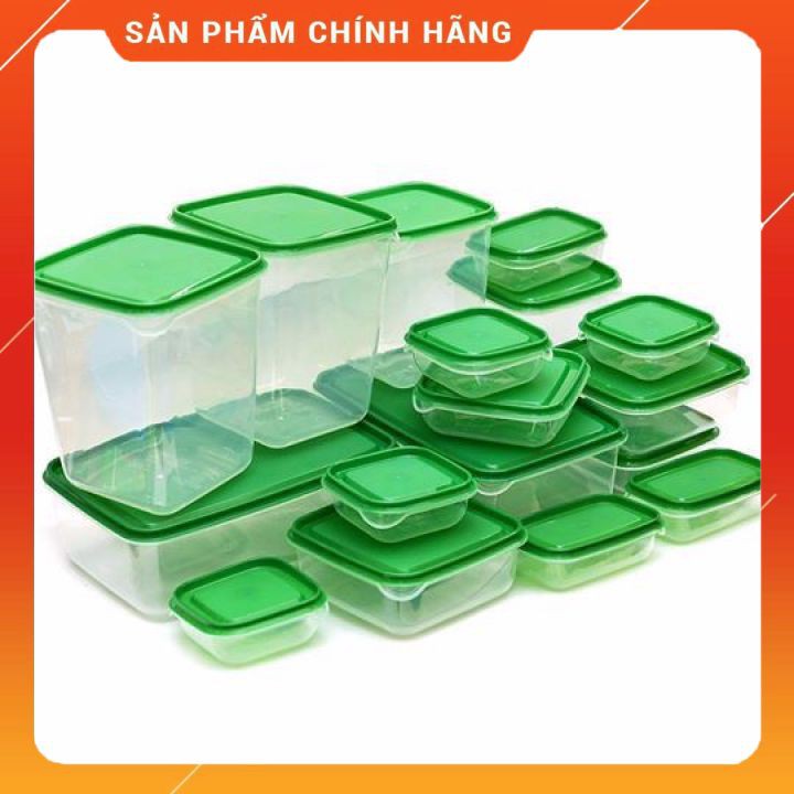 Set 17 Hộp nhựa cao cấp đựng thực phẩm bảo quản tủ lạnh