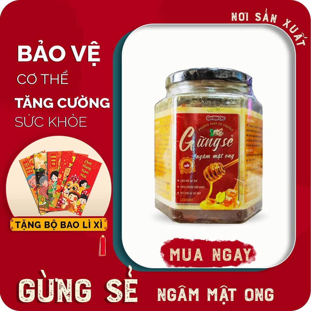 Gừng sẻ ngâm mật ong nguyên chất