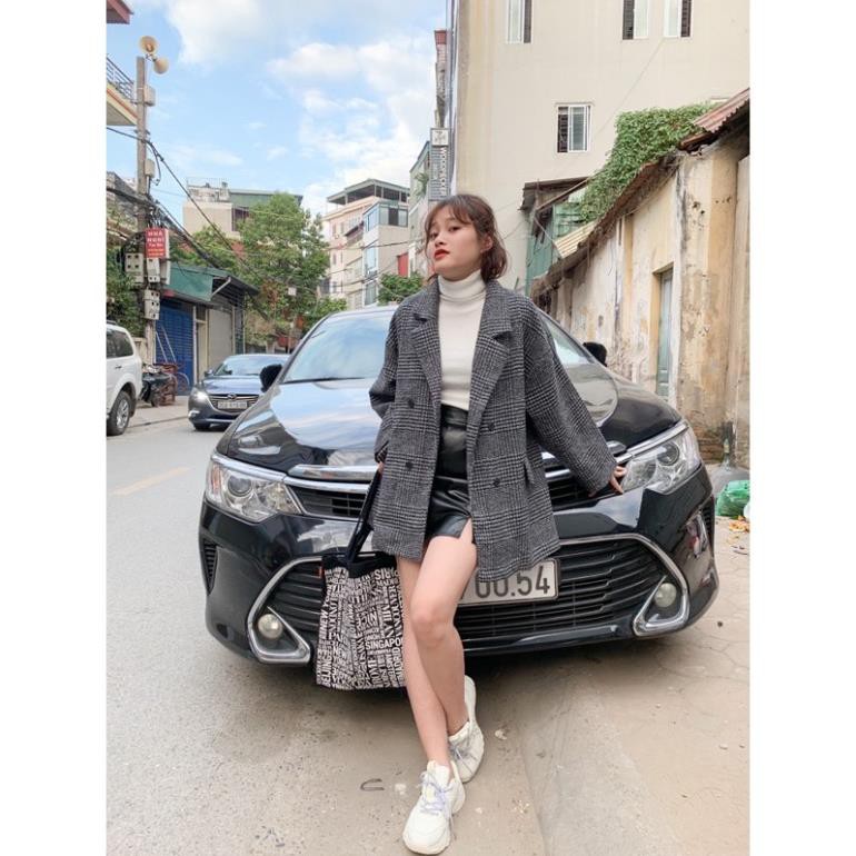 Áo blaze dạ kẻ 2 lớp ulzzang 1411 | BigBuy360 - bigbuy360.vn