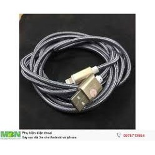 Freeship DÂY SẠC iphone ,DÂY DÀI 3M