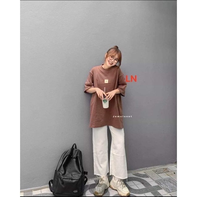 Sét áo chữ G + quần kaki trắng TH6