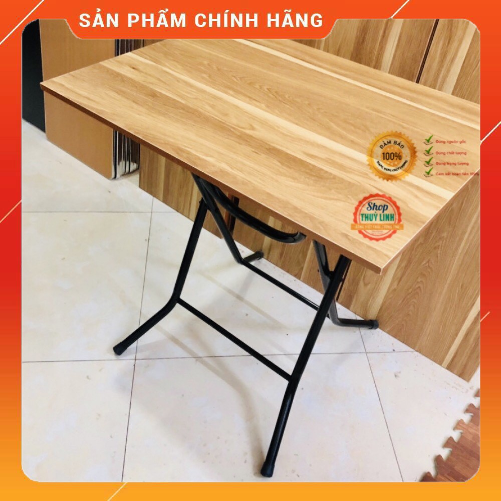 Bàn gấp chân cao 71cm vân gỗ cực đẹp , giá cực sốc