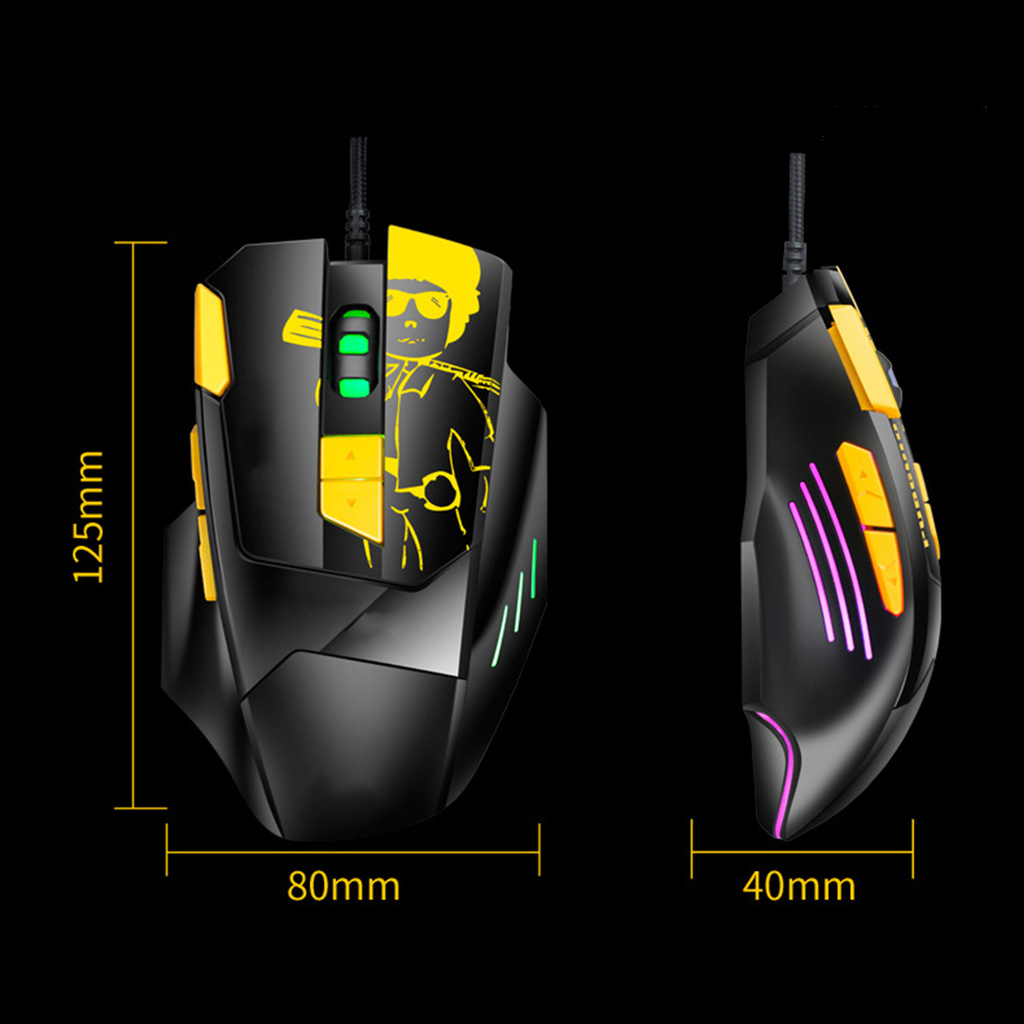 Chuột Quang Gaming Có Dây Usb Chống Trượt M416 800-4800dpi | BigBuy360 - bigbuy360.vn