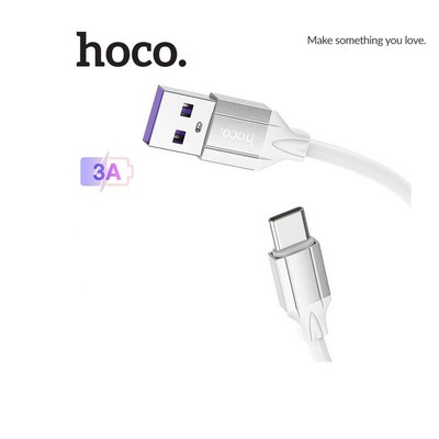 Cáp sạc 3A Hoco DU20 Type-C dây TPE bện siêu bền cho Android dài 1M