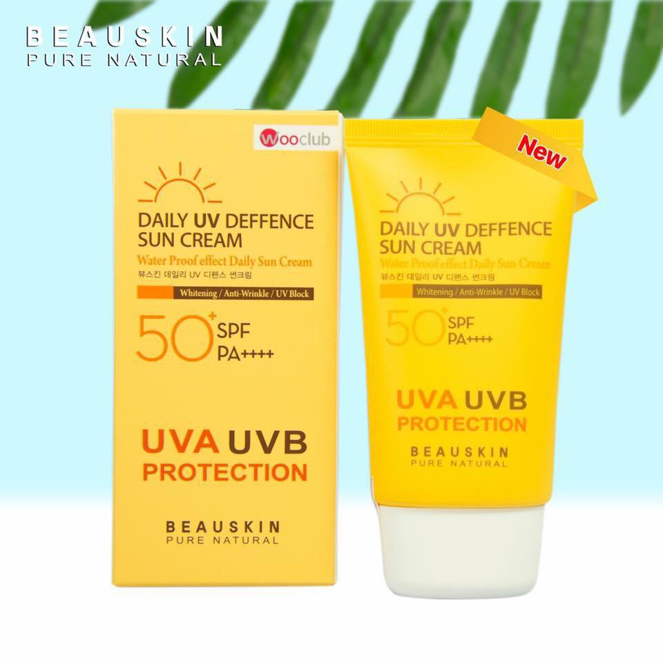 Kem chống nắng Beauskin Daily Deffence Sun Cream kiểm soát dầu, chống nước Hàn Quốc 50ml