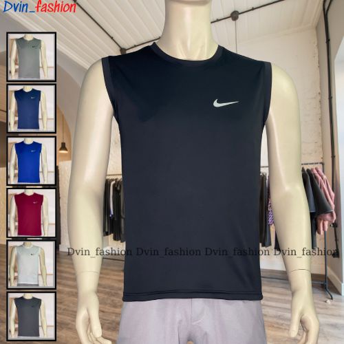 Áo Nam Thể Thao Trơn Nk ⚡Giá Sốc⚡Áo Ba Lỗ Chất Thun Co Giản Tốt Dvin_fashion