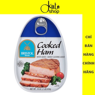 Thịt heo hộp vị xông khói bristol brand cooked ham 454g - ảnh sản phẩm 6