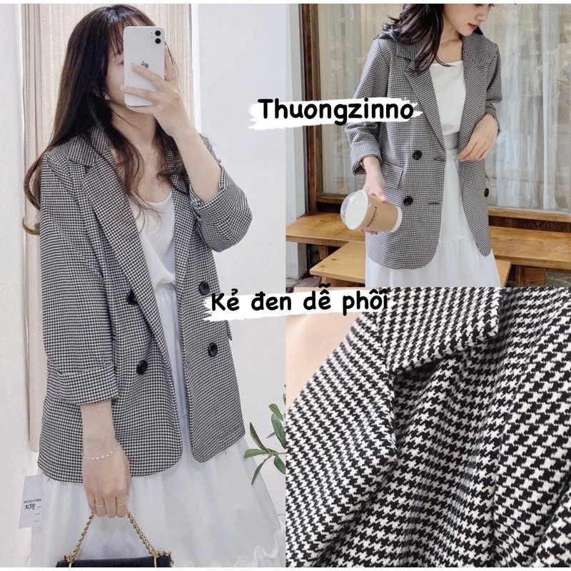 [Ảnh thật/Video] Áo blazer mới một lơp dáng rộng Hàn Quốc Áo khoác ulzzang