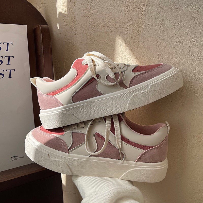 Giày thể thao nữ sneaker màu xanh phong cách cá tính hàng Quảng Châu