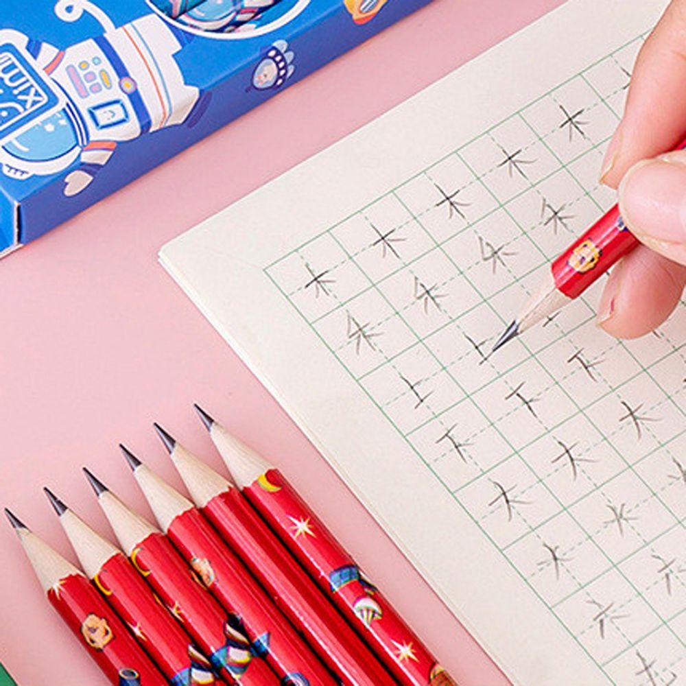 Bộ Bút Chì Gỗ Vẽ Phác Thảo Họa Tiết Hoạt Hình Chủ Đề Không Gian Dễ Thương Dành Cho Học Sinh