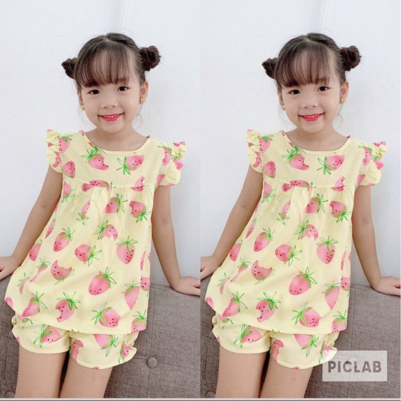 {20-30kg}THANH LÝ Bộ lanh bé gái size đại nhiều mẫu đẹp