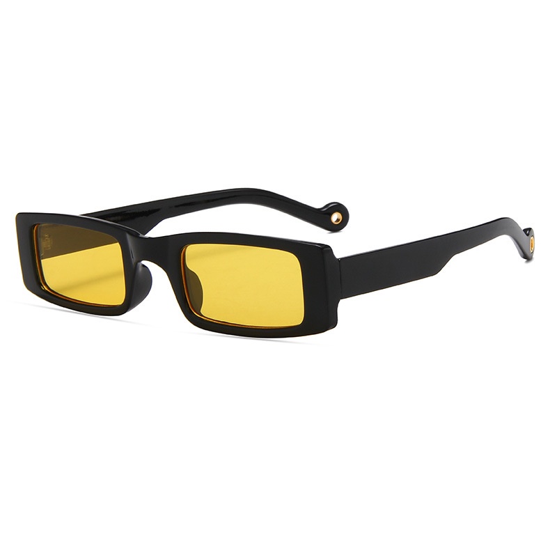 Kính mát gọng chữ nhật phong cách Retro phương Tây cho nữ