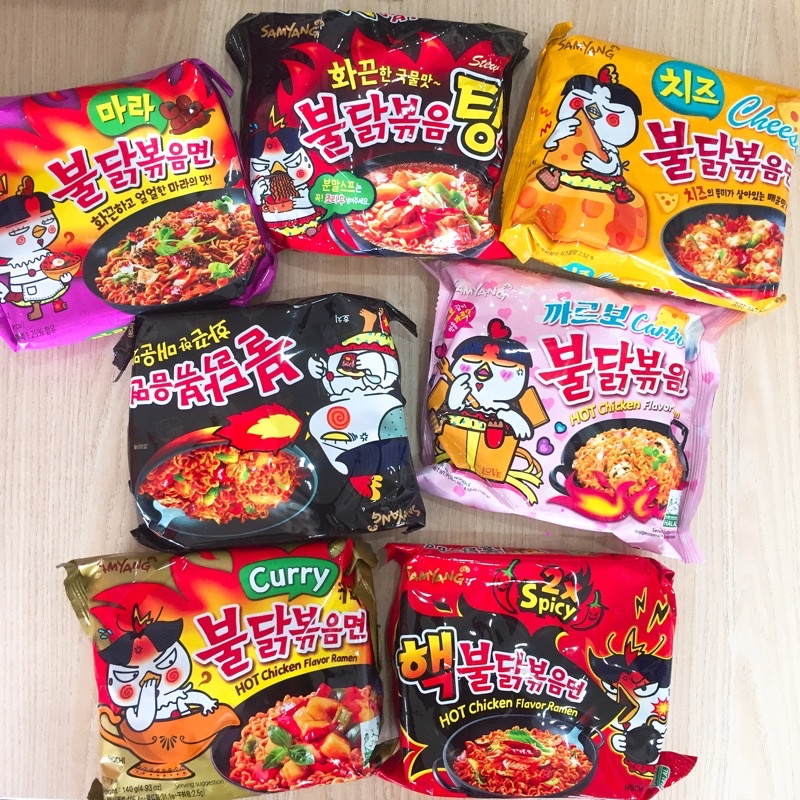 Set 5 gói Mỳ cay Samyang Hàn Quốc