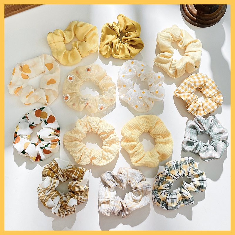 Set 5 dây buộc tóc đơn giản phong cách Hàn Quốc cho nữ