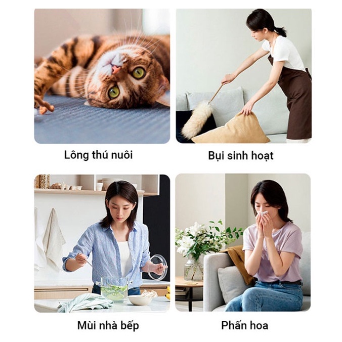 Máy lọc không khí Xiaomi Mi Air Purifier 4 Lite khử mùi, diệt khuẩn - Hàng Chính Hãng Bảo Hành 12 Tháng