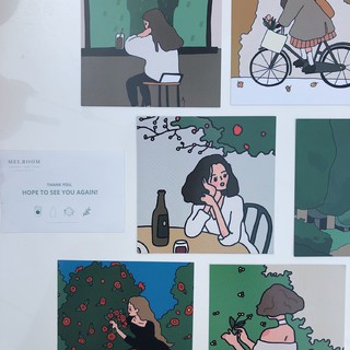 Set card cô gái 2 mặt