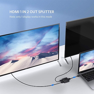 Bộ Gộp HDMI 2 Vào 1 Và Chia HDMI 1 Ra 2 tốc độ 2.0 4K@60Hz Ugreen 70607 - Hàng Chính Hãng (hỗ trợ 2 chiều)