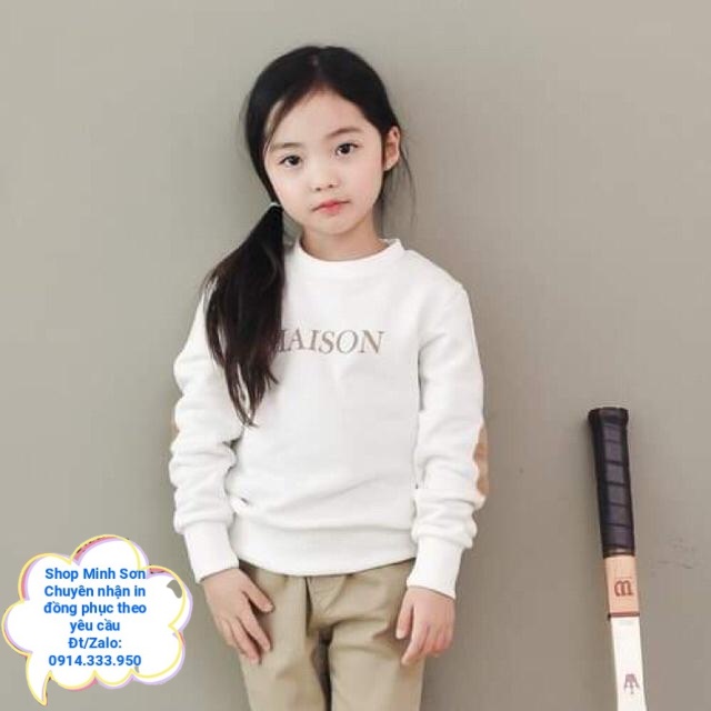 VIDEO ÁO NỈ BÔNG SWEATER CHỮ MAISON CHO CẢ GIA ĐÌNH , ÁO NỈ ĐÔI  LOẠI 1 ĐỦ MÀU ĐỦ SIZE