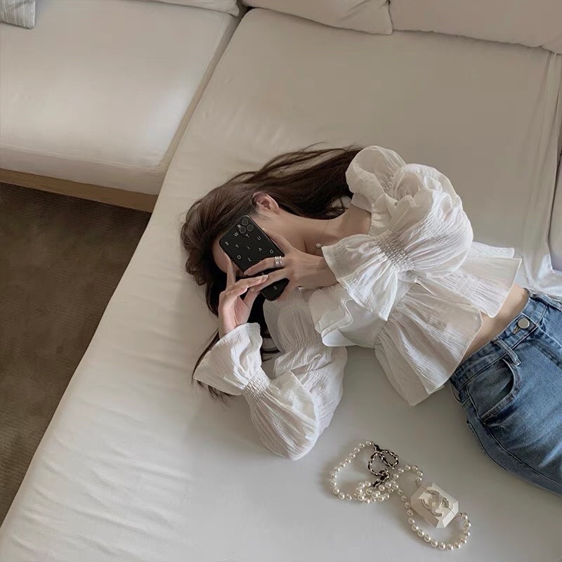 ÁO CỔ U TẦNG BÈO
