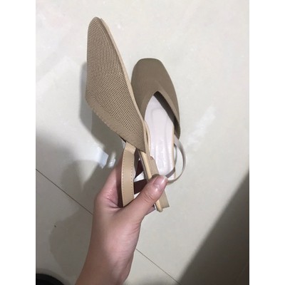 [SẴN ĐEN 36] Giày ulzzang đế bệt quai hậu co dãn (ảnh thật ở cuối) | BigBuy360 - bigbuy360.vn