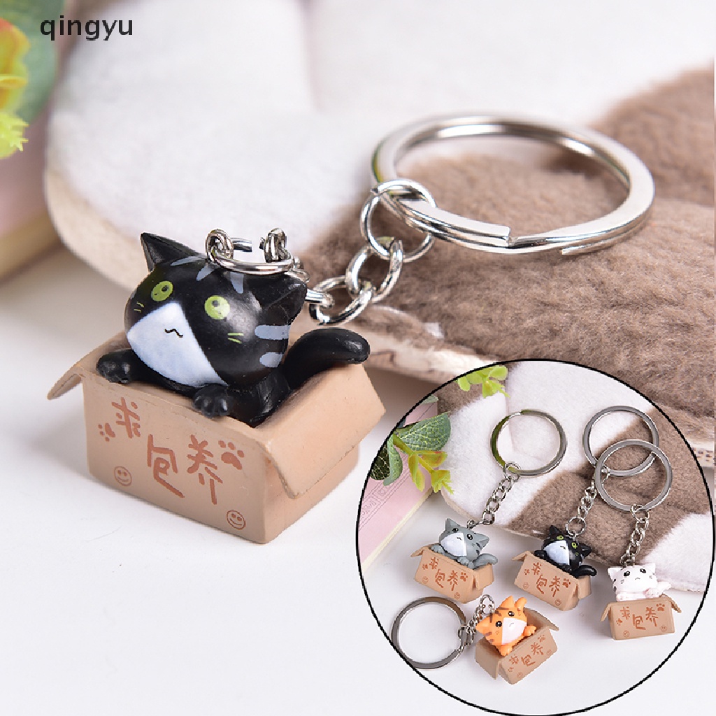 Móc Khóa Hình Mèo Hoạt Hình Xinh Xắn Đáng Yêu