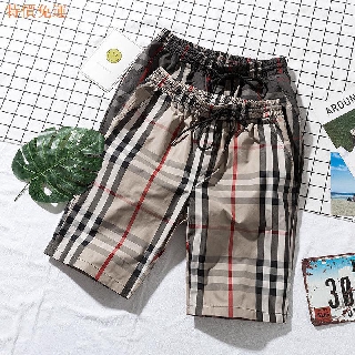Quần short đi biển dáng rộng kẻ sọc thiết kế trẻ trung cá tính