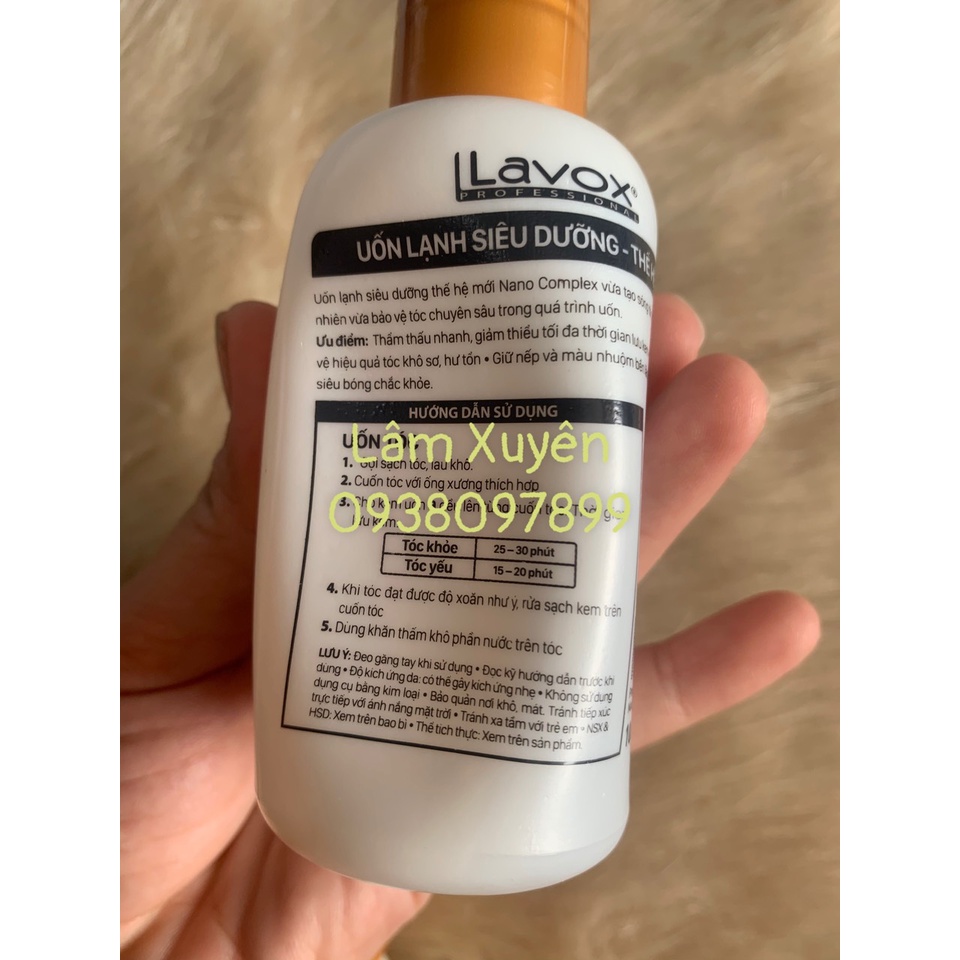 Thuốc uốn lạnh♦️CHÍNH HÃNG♦️Lavox nano 100ml, uốn lạnh siêu dưỡng tặng giấy uốn và xương uốn