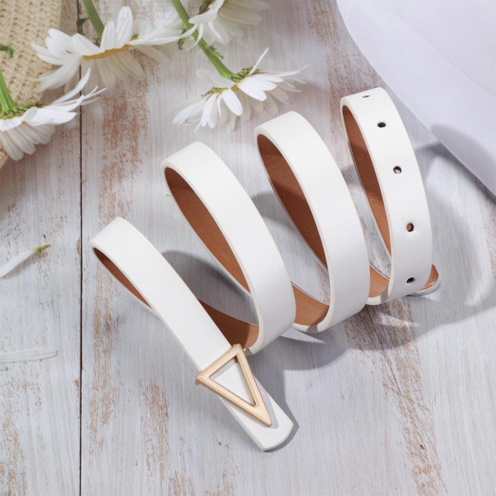 Thắt Lưng Da PU Thiết Kế Độc Đáo Dễ Điều Chỉnh Thời Trang Cho Nữ