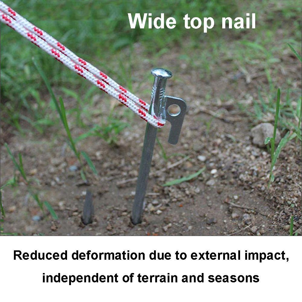 LANFY Cọc Đục Lỗ Với Chốt Kéo Mái Hiên Cắm Trại Leo Núi Mới