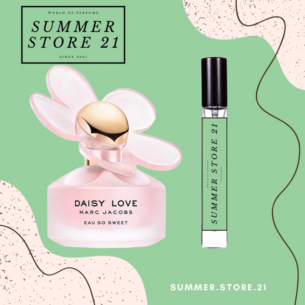 Nước hoa ngọt ngào, nữ tính Daisy Love Eau so Sweet EDT - 5𝘮𝘭/10𝘮𝘭