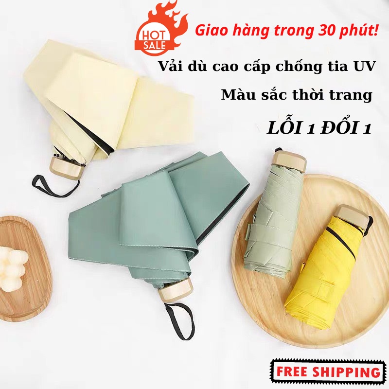 Dù Gấp Gọn Ô Che Mưa Ô Chống Nắng Chống Tia UV Cao Cấp Dù Che Mưa Asaki