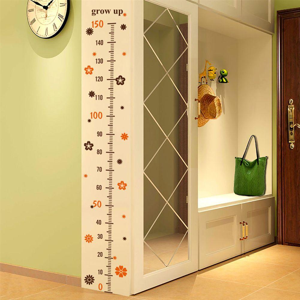 Miếng Dán Tường Hình Thước Đo Chiều Cao Dễ Thương Trang Trí Nhà Cửa DIY
