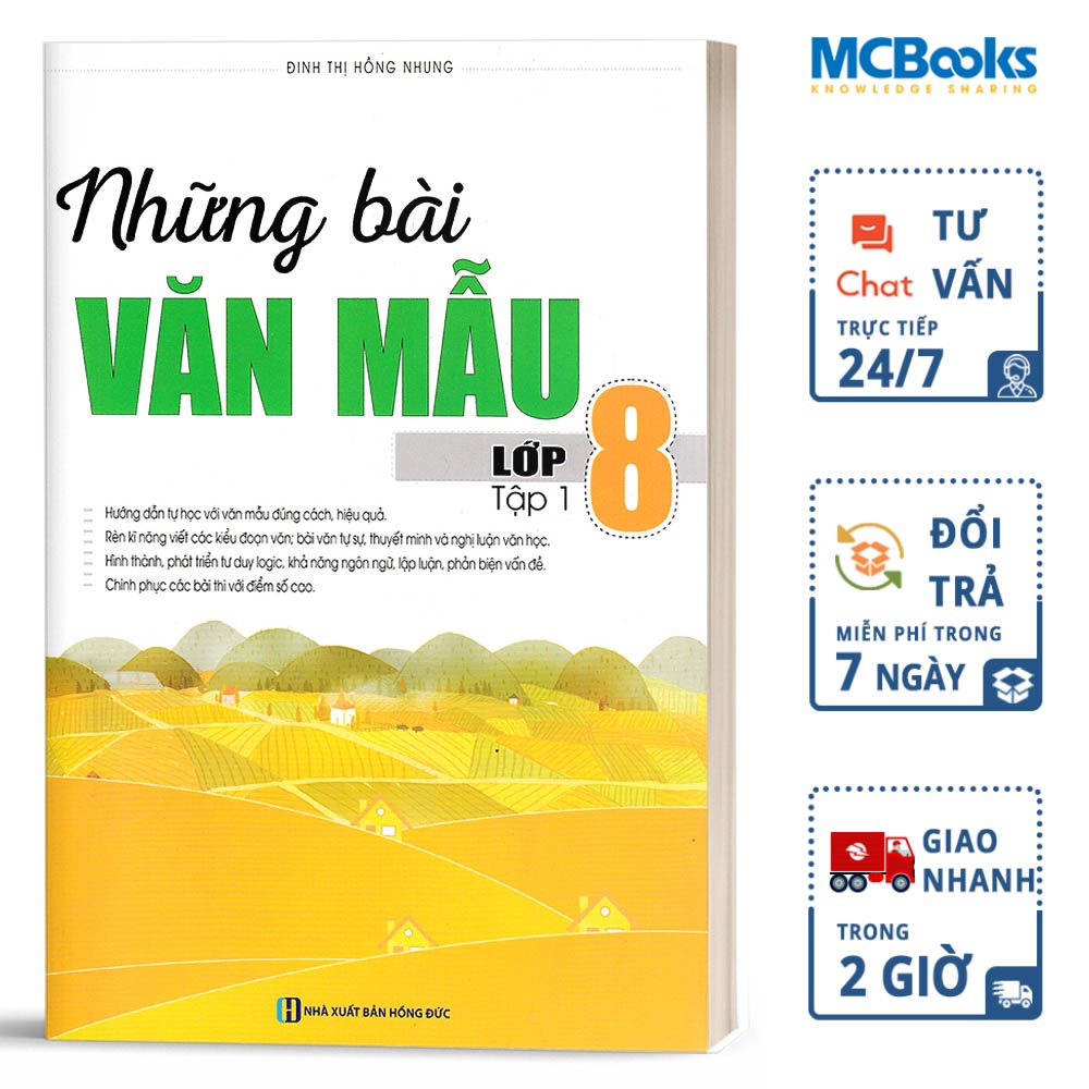 Sách Những Bài Văn Mẫu Lớp 8 Tập 1