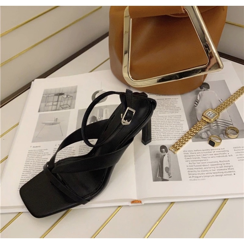 Sandal nữ xỏ ngón gót nhọn 768-1 - kachihouse