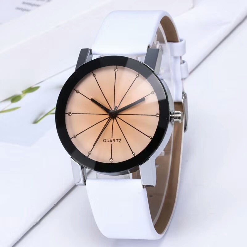 Đồng Hồ Cặp Dây Da Thời Trang