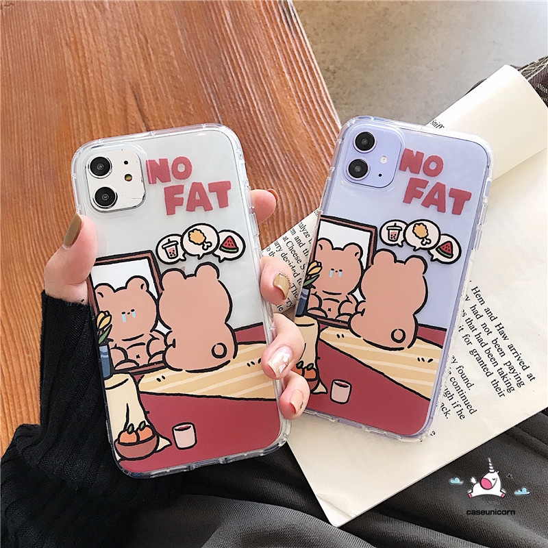 Ốp điện thoại TPU hình gấu dễ thương cho iPhone 7plus 11 Pro Max SE 2020 iPhone 6 6s 7 8 Plus iPhone XR X XS MAX