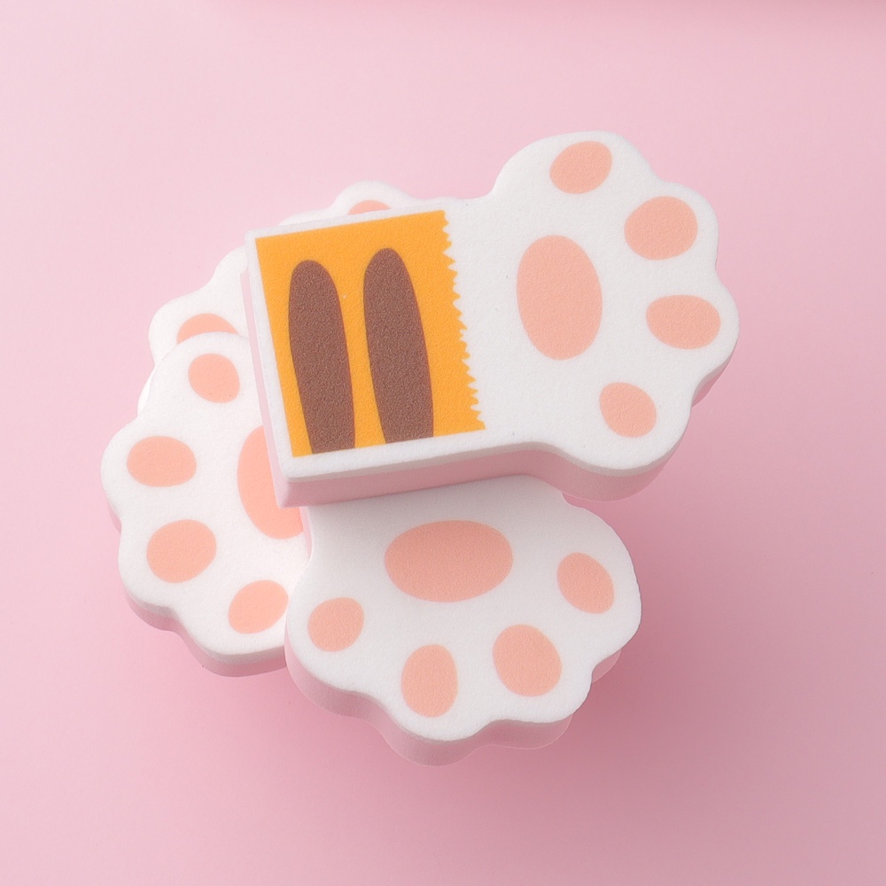 1 Cái Mút Trang Điểm Ướt Và Khô Hình Chân Mèo Dễ Thương Fmz