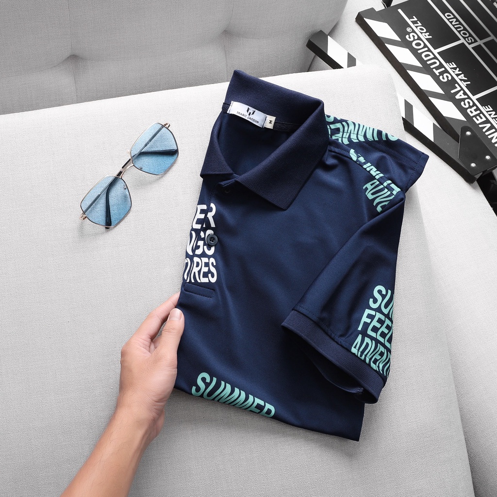 Áo thun polo nam cổ bẻ SUMMER FEEL cotton CVC cao cấp, big size 3XL &gt; 90kg, form regular sang trọng, thanh lịch