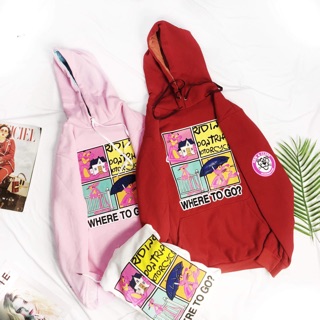 Áo HOODIE Báo hồng xinh iu