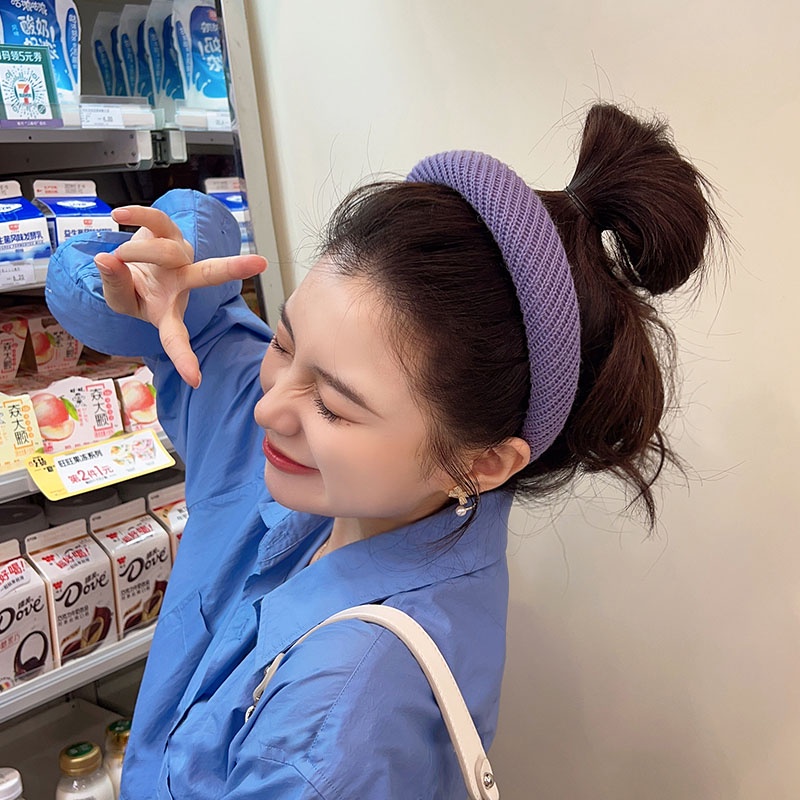 Kẹp Tóc Dệt Kim Bản Rộng Phong Cách Hàn Quốc Thời Trang Cao Cấp 2022 Cho Nữ