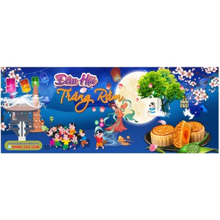 [RẺ VÔ ĐỊCH] - IN BẠT PHÔNG NỀN TRUNG KÍCH THƯỚC THEO YÊU CẦU, BACKDROP TRUNG THU SẮC NÉT