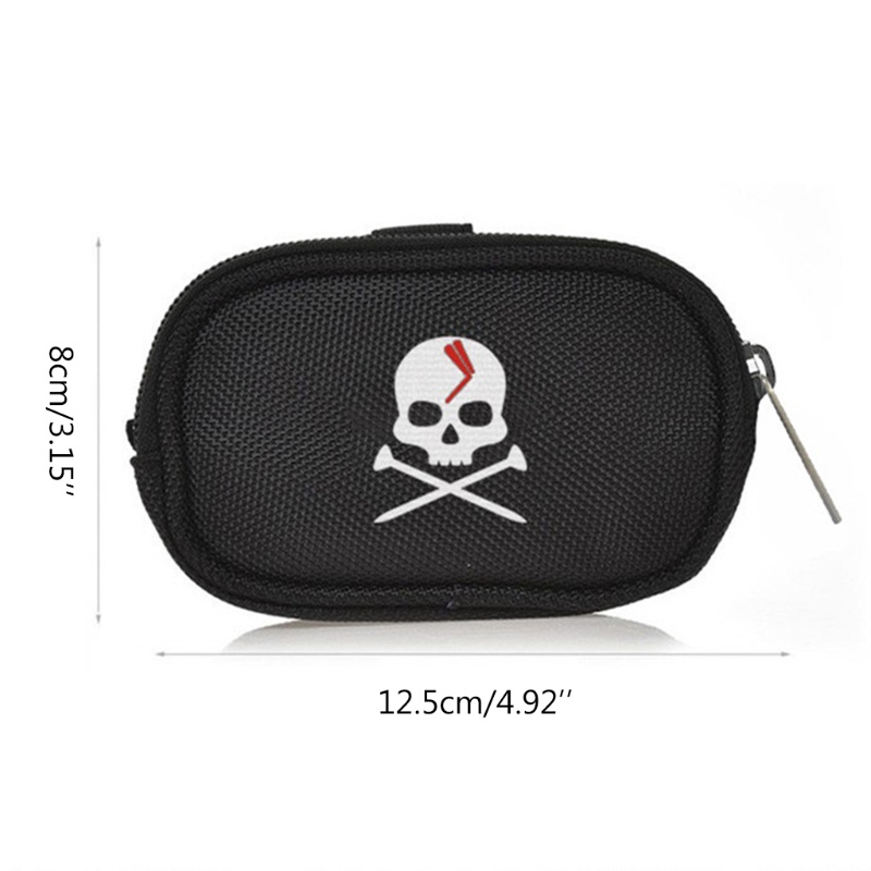 Túi Đựng Gậy Đánh Golf Đeo Hông Có 3 Ngăn Khóa Kéo Họa Tiết Đầu Lâu Cá Tính